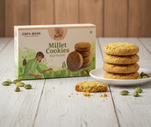 Ragi Elaichi Millet Cookies
