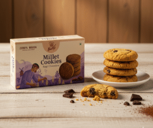 Ragi Chocolate Millet Cookies